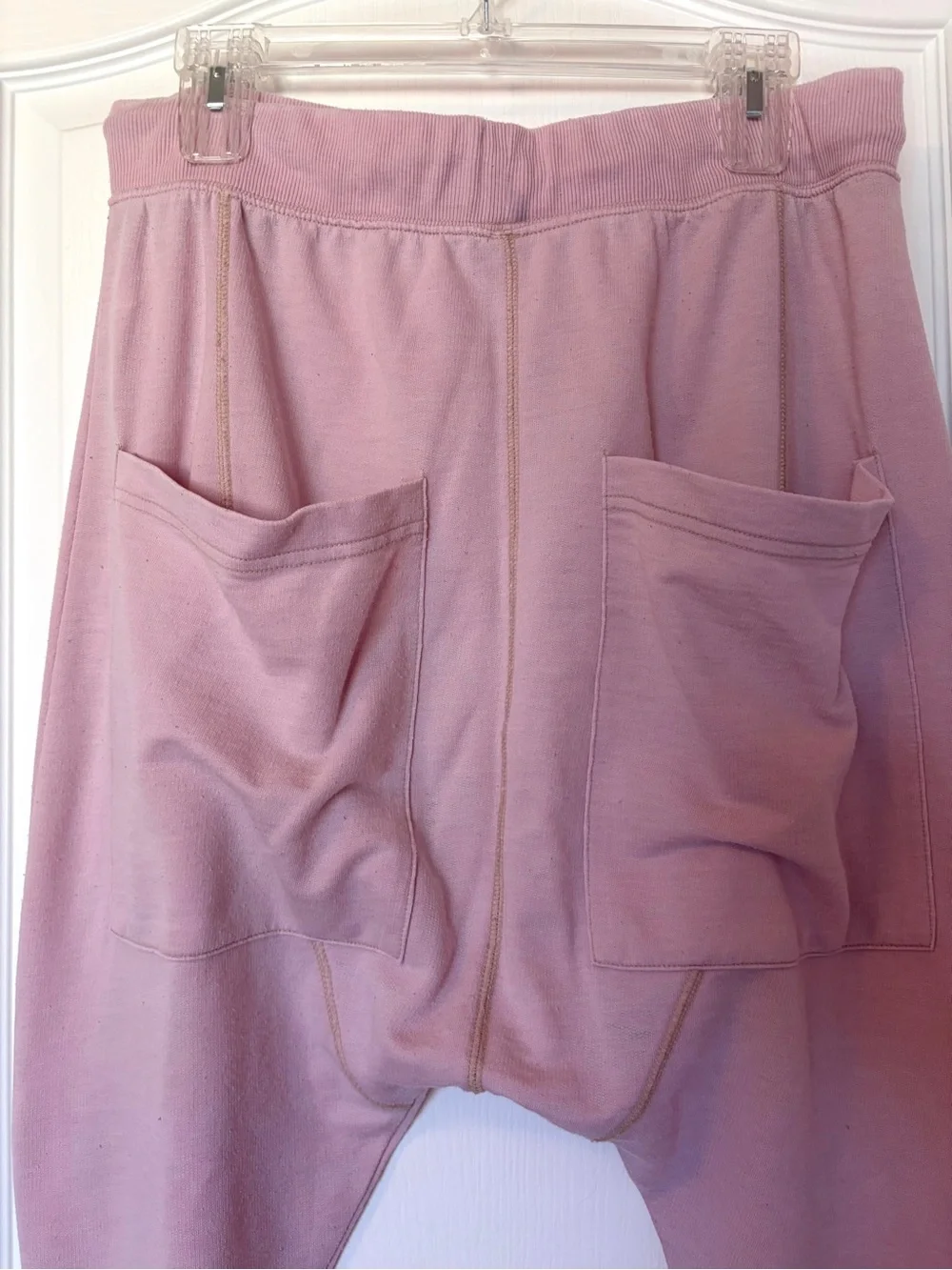 Free People Intimately Cozy All Day Harem Joggers Daytime Fireworks Med GUC Pink